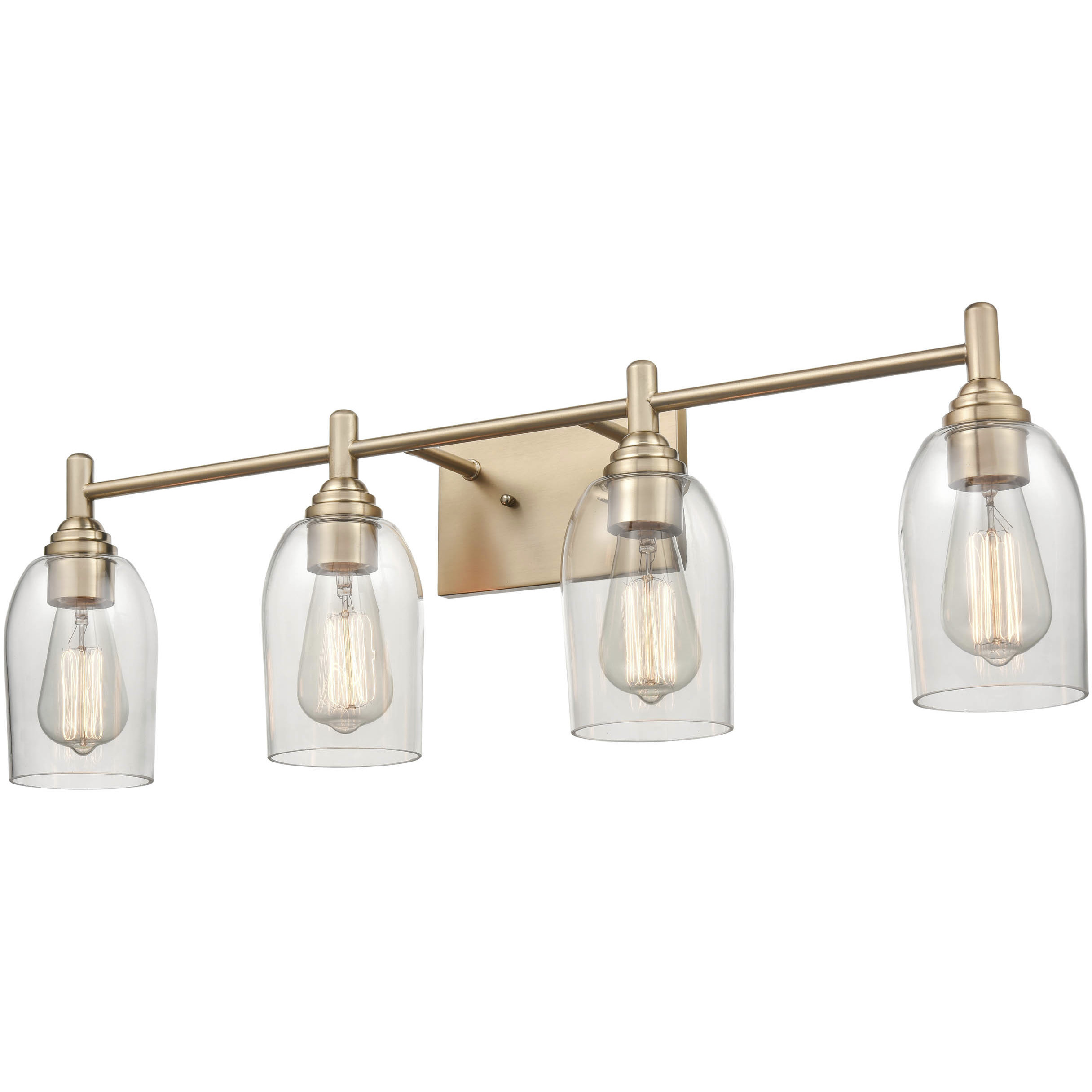 Arlett 4 Light 31 inch Modern Gold Bathroom Vanity Light Wall Light